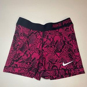 Nike pros pink snakeskin